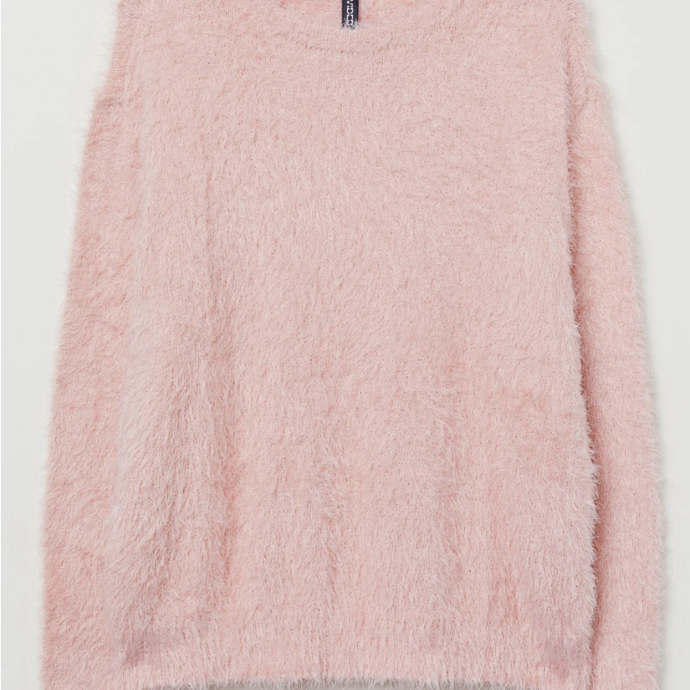 Cozy Pink Fuzzy Sweater